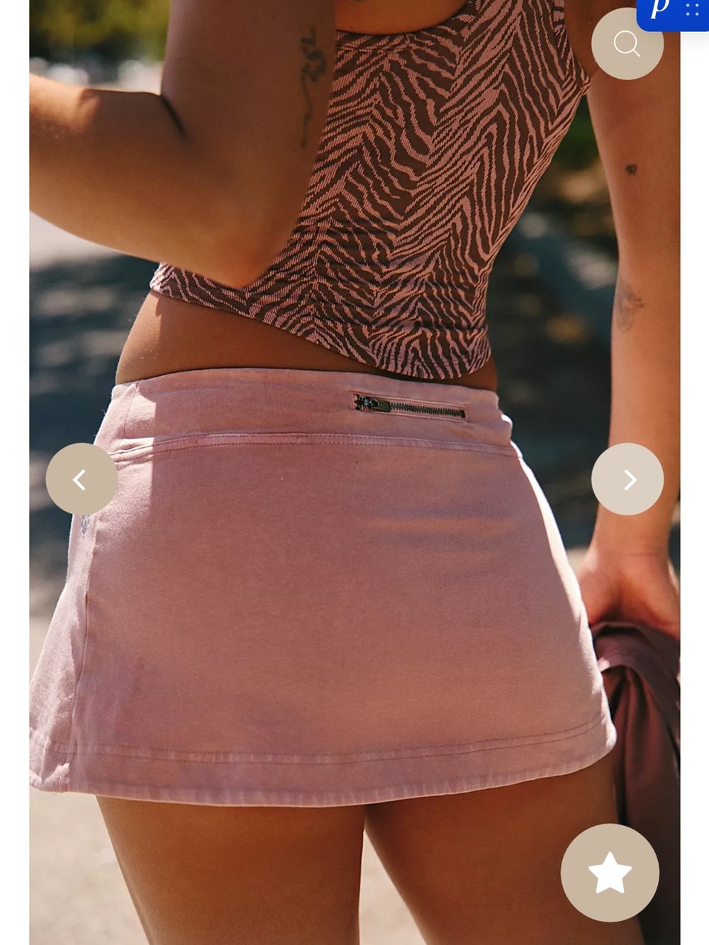 Free People Hot Shot Mini Skort - Picture 3 of 7